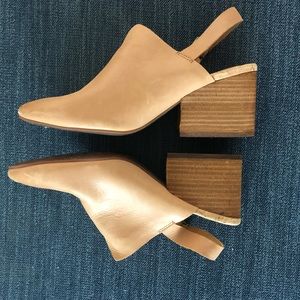 Korks Heel Backless Clogs